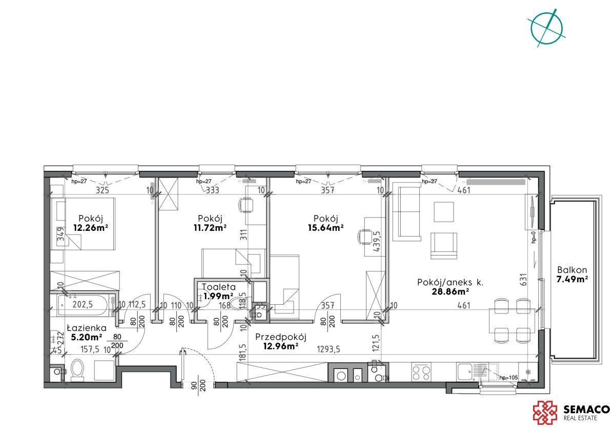 4 pokoje /Prądnik Biały/88,5 m2 /bez PCC/ - zdjęcie 2