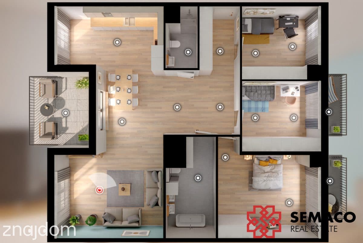 4 pokoje /Prądnik Biały/125 m2 /taras/ bez PCC - zdjęcie 3