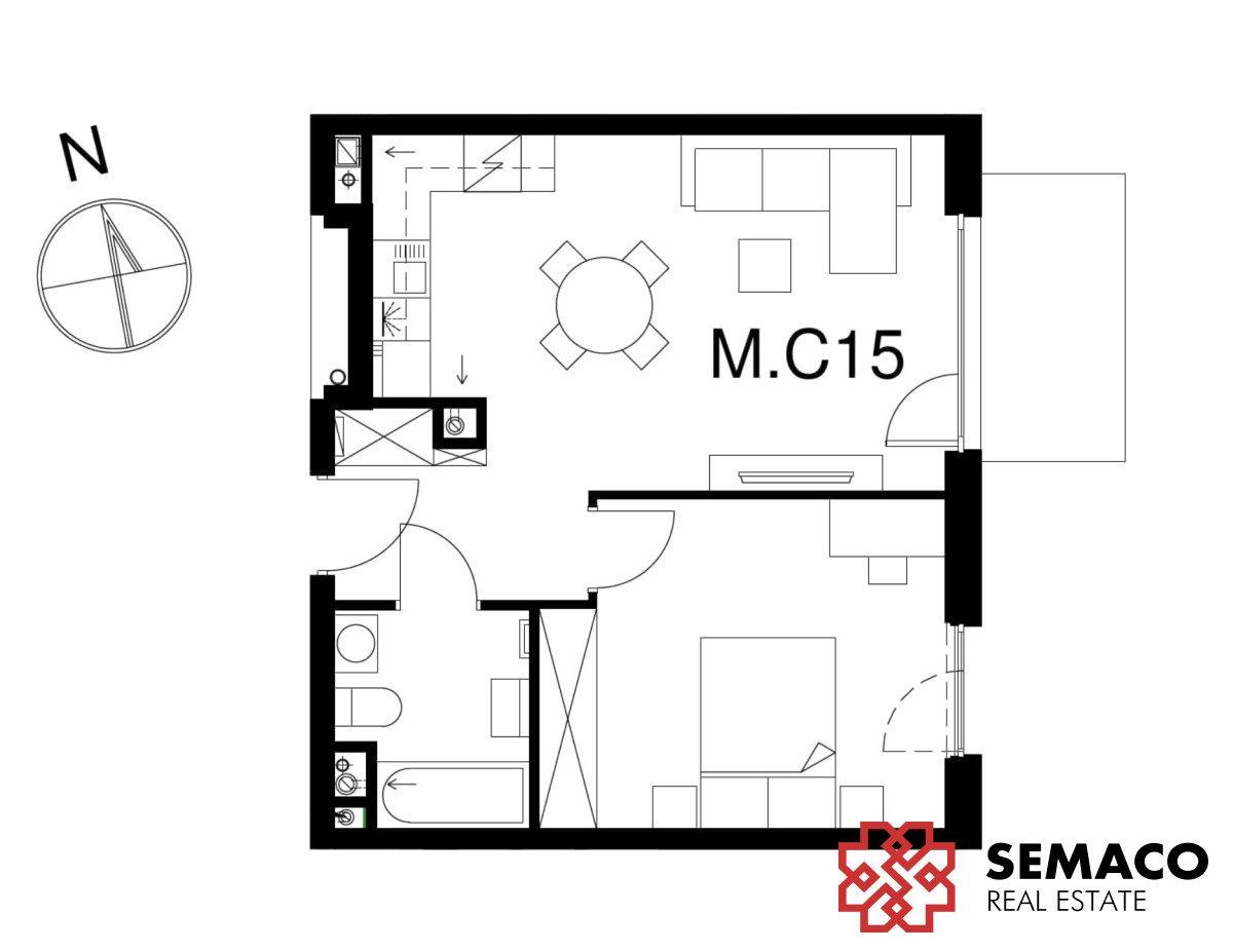 2 pokoje | ul. Stelmachów| 43.41 m2 | Bronowice - zdjęcie 8