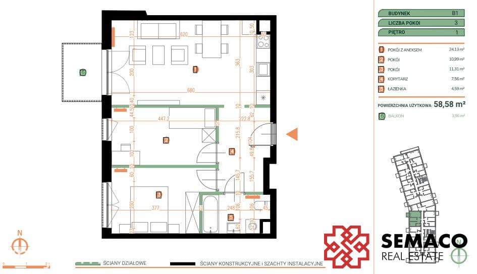 3 Pokoje w centrum Zabłocia! | Inwestycja - zdjęcie 2