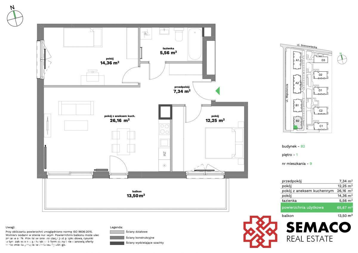 Gotowe/Bronowice/3pok/Balkon 13,50m2/Bez prowizji - zdjęcie 8