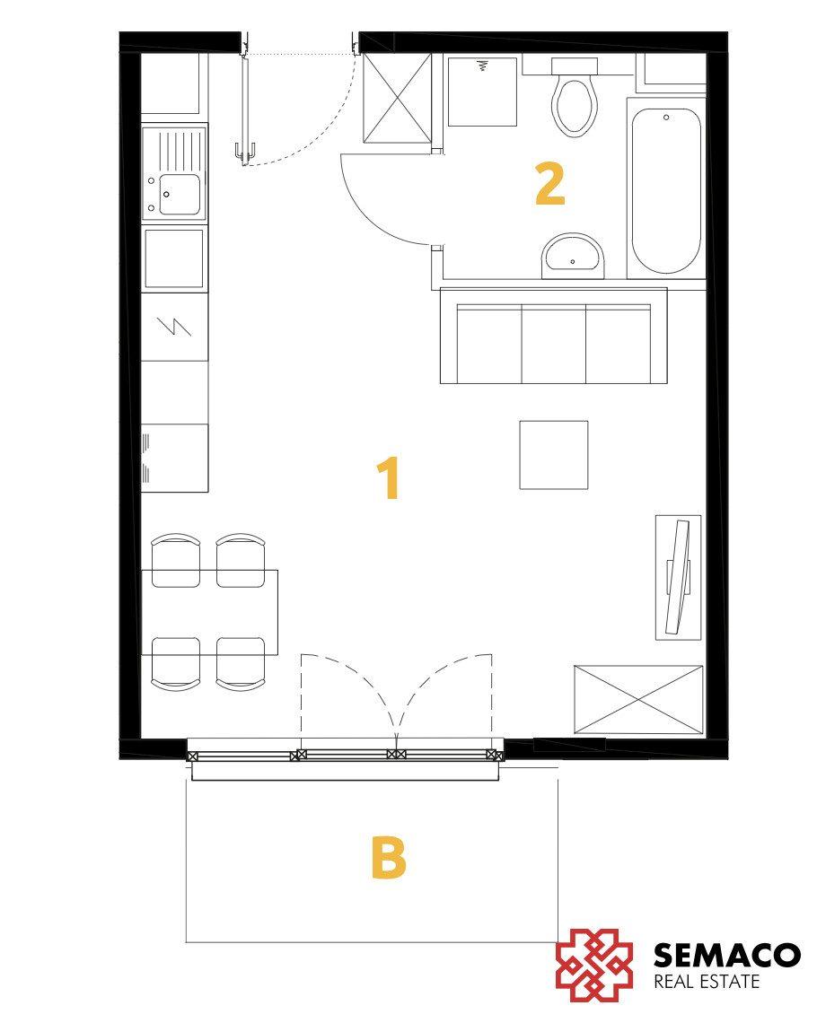 Górka Narodowa| 28.89 m2 | Kawalerka | Gotowe - zdjęcie 9