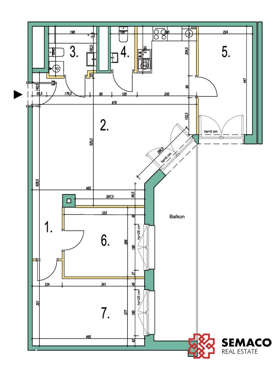 Przedsprzedaż| 4-pok mieszkanie| 78.25 m²| balkon - zdjęcie 3