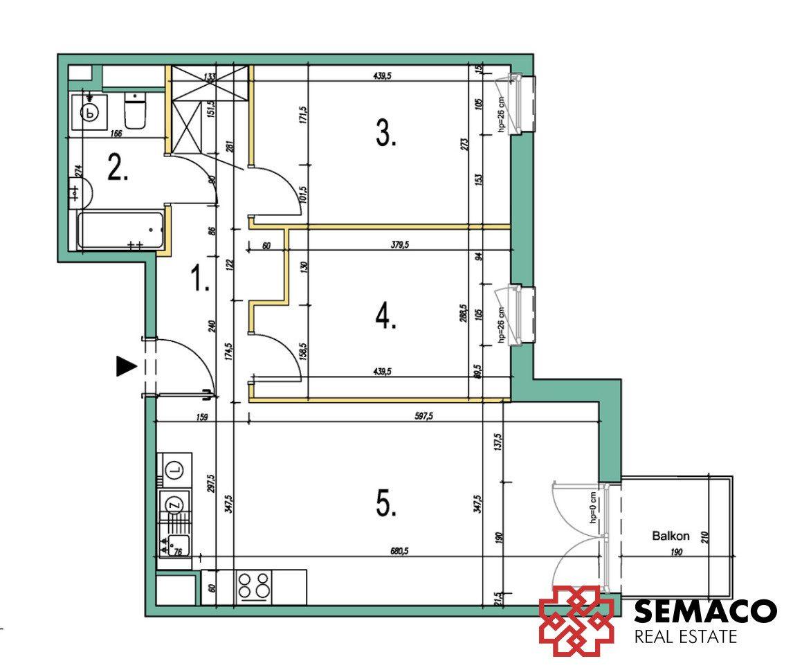 Przedsprzedaż| 3-pok mieszkanie| 62.85m²| Czyżyny - zdjęcie 2