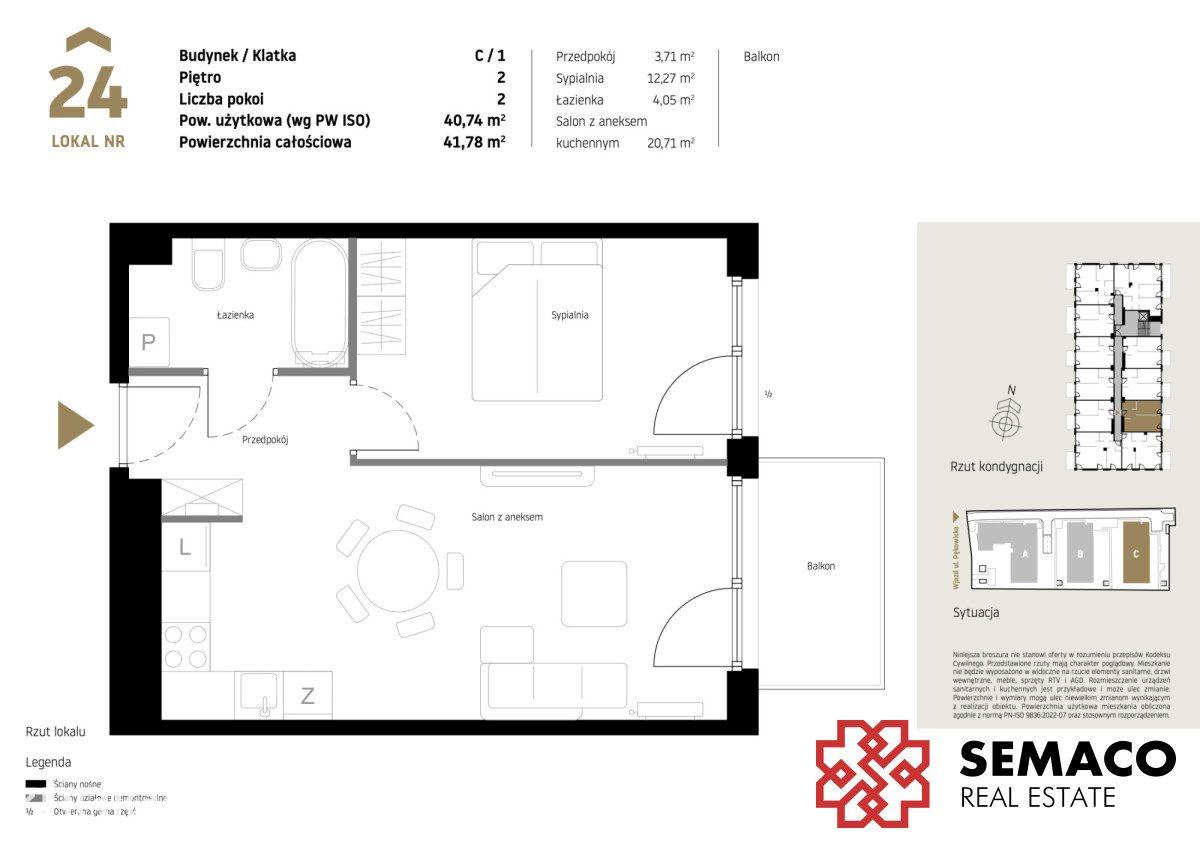 PROMOCJA/2pok/40m2/Balkon/bez prowizji i PCC - zdjęcie 6