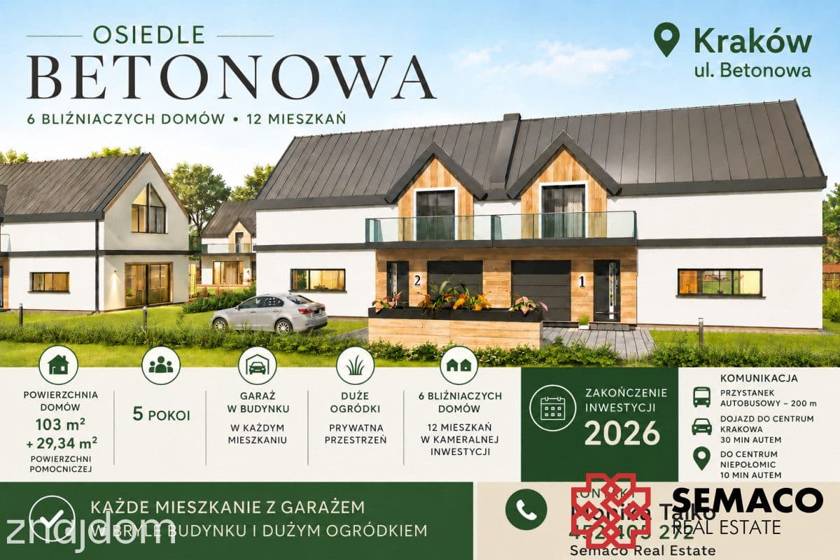 Bliźniak/5 pokoi/ładna działka/ deweloperskie/