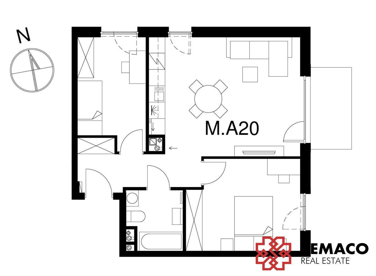 3 pokoje | ul. Stelmachów| 57.69 m2 | Bronowice - zdjęcie 9