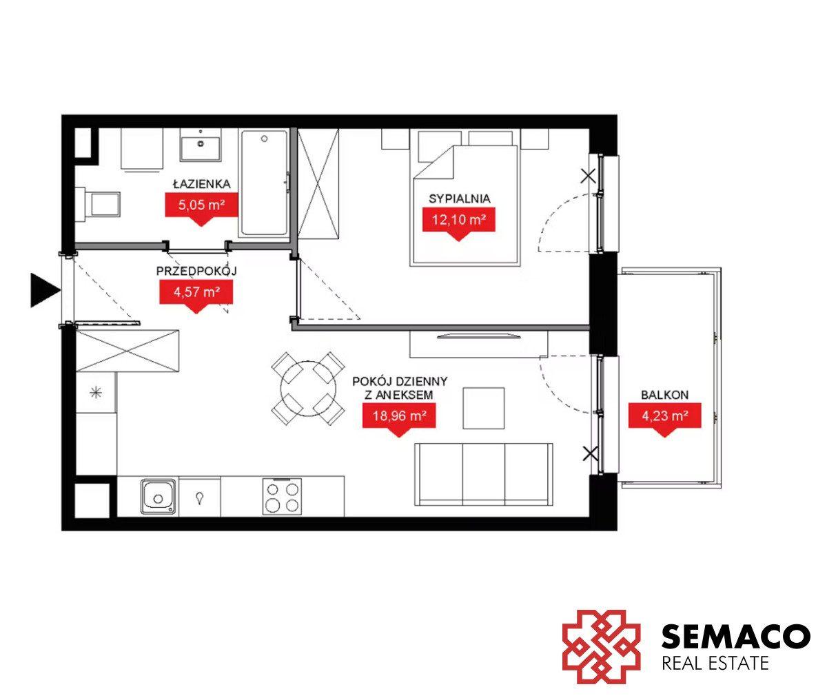 2 pokoje/40 m2/Prądnik Biały/tramwaj/bez PCC - zdjęcie 3