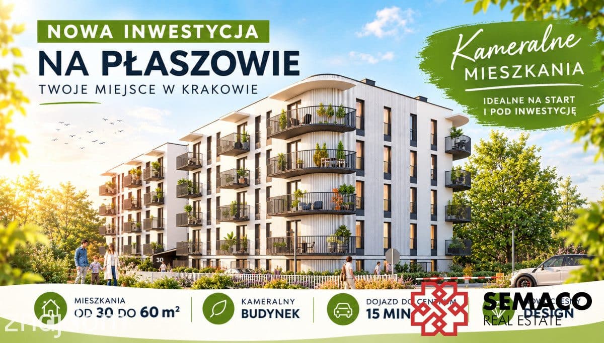 Nowa inwestycja/2 pokoje/ ogródek/Płaszów/bez PCC