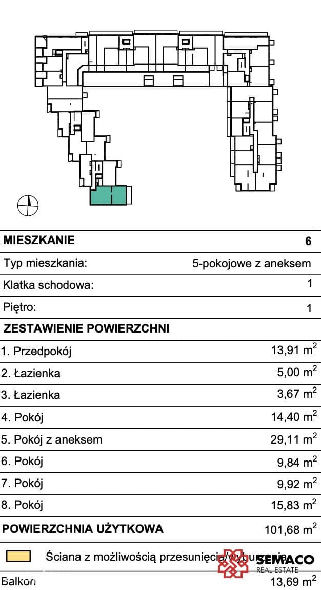 5 pokoi/duży balkon/Przedsprzedaż/Tomickiego - zdjęcie 3