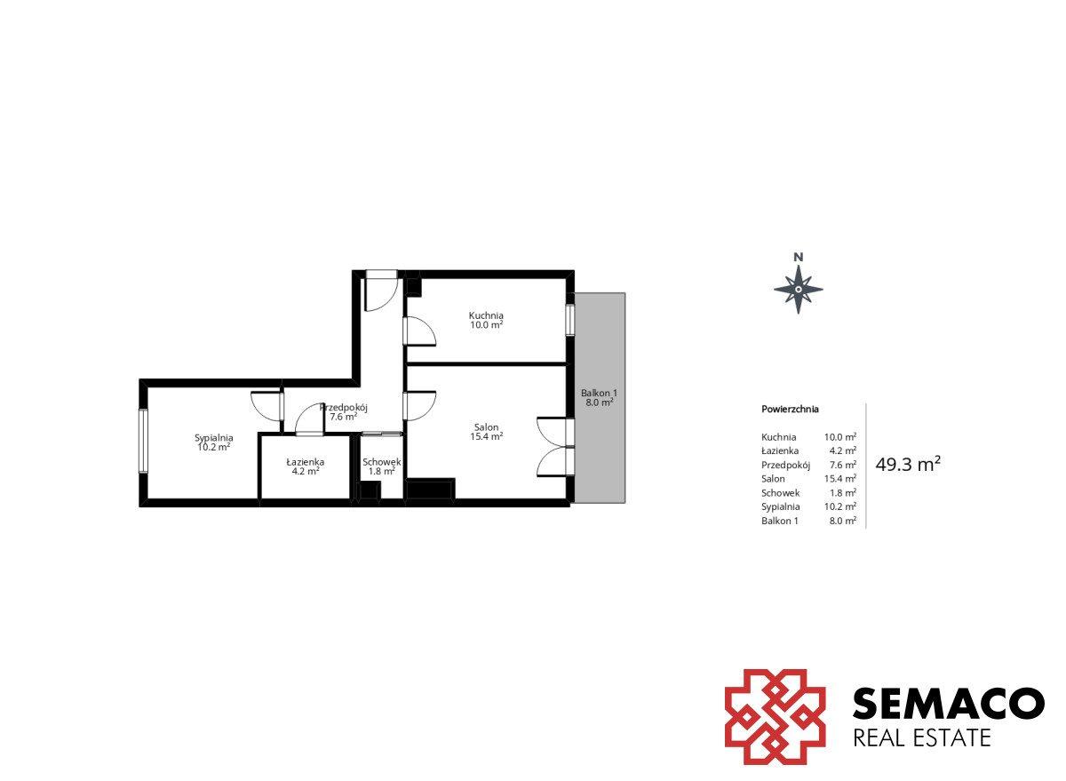 2 osobne pokoje/duży balkon/miejsce postojowe - zdjęcie 13