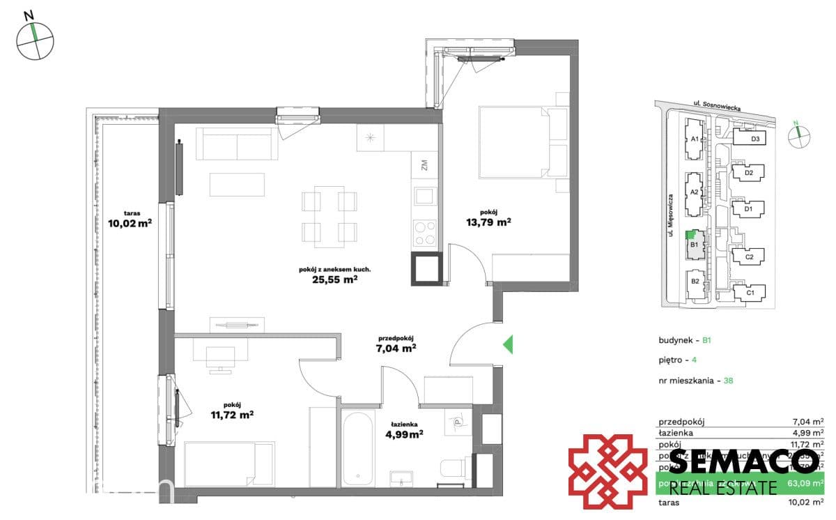 Bronowice/3 pok/duży balkon/gotowe/bez prowizji - zdjęcie 8