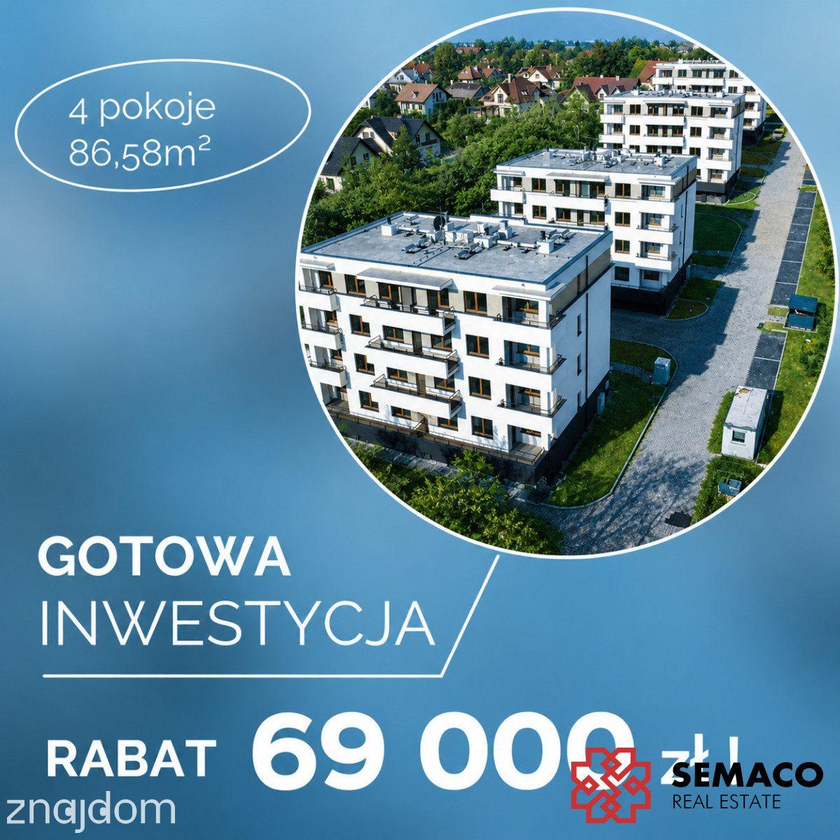 Rabat 46 000 zł | 3 pokoje - Gotowa Inwestycja