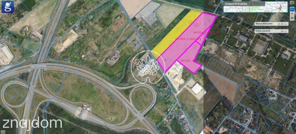 Działka 7,15ha usługowa Lubicz Dolny Toruń A1