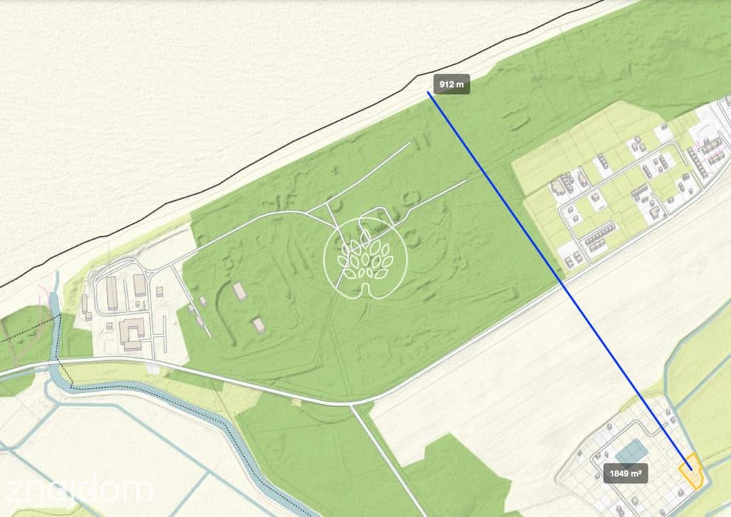 Nadmorska działka 1900 m² w Pleśnej