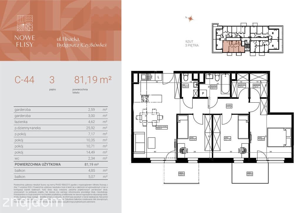 4-pokojowy apartament niedaleko Kanału Bydgoskiego - zdjęcie 3