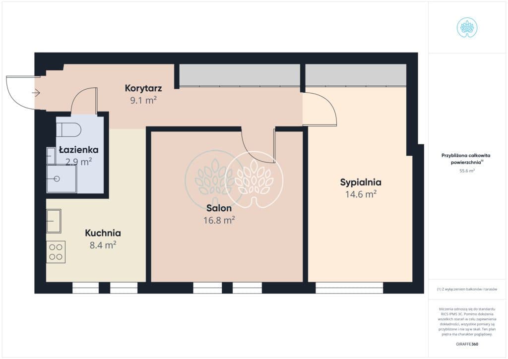 2-pokojowe mieszkanie 56m² przy parku -Śródmieście - zdjęcie 6