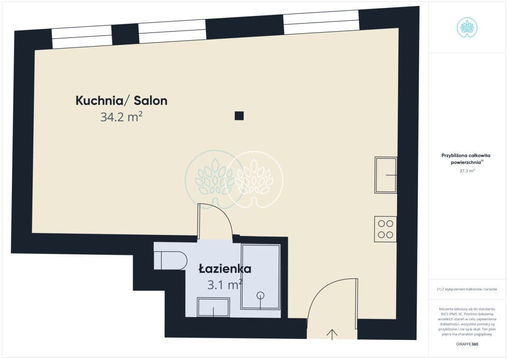 Apartament na starówce 40m2 - zdjęcie 9