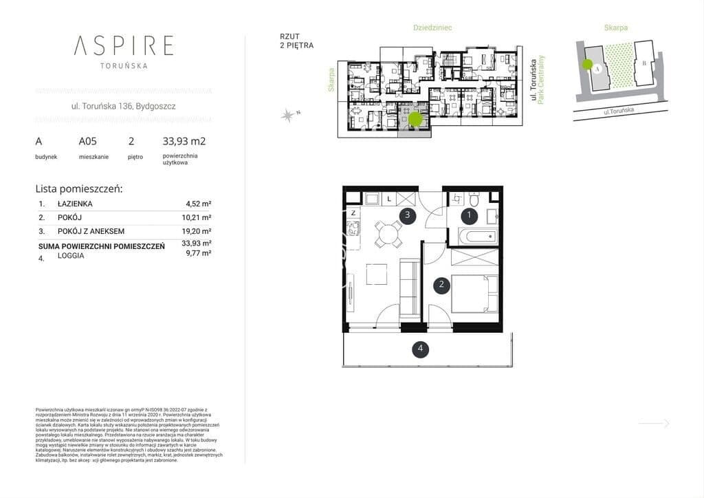ASPIRE | Nowe 2 pokoje | Wielka loggia | PCC 0% - zdjęcie 2