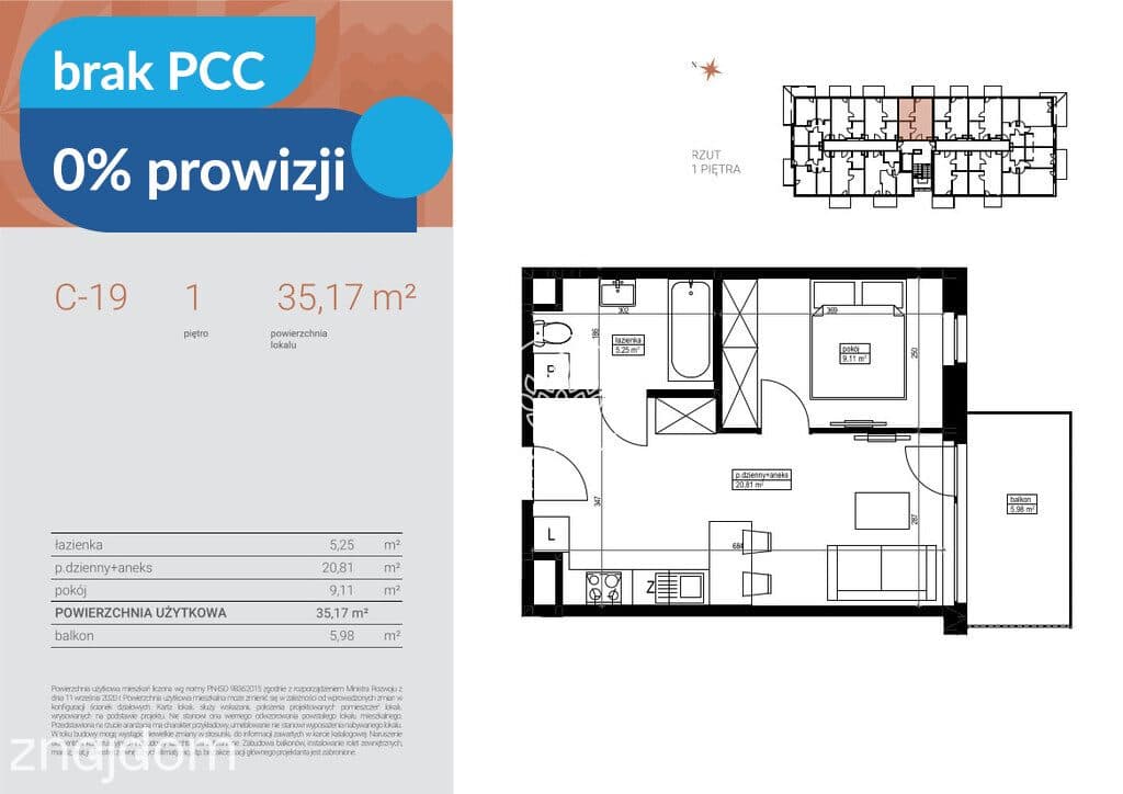 2-pokojowy apartament niedaleko Kanału Bydgoskiego