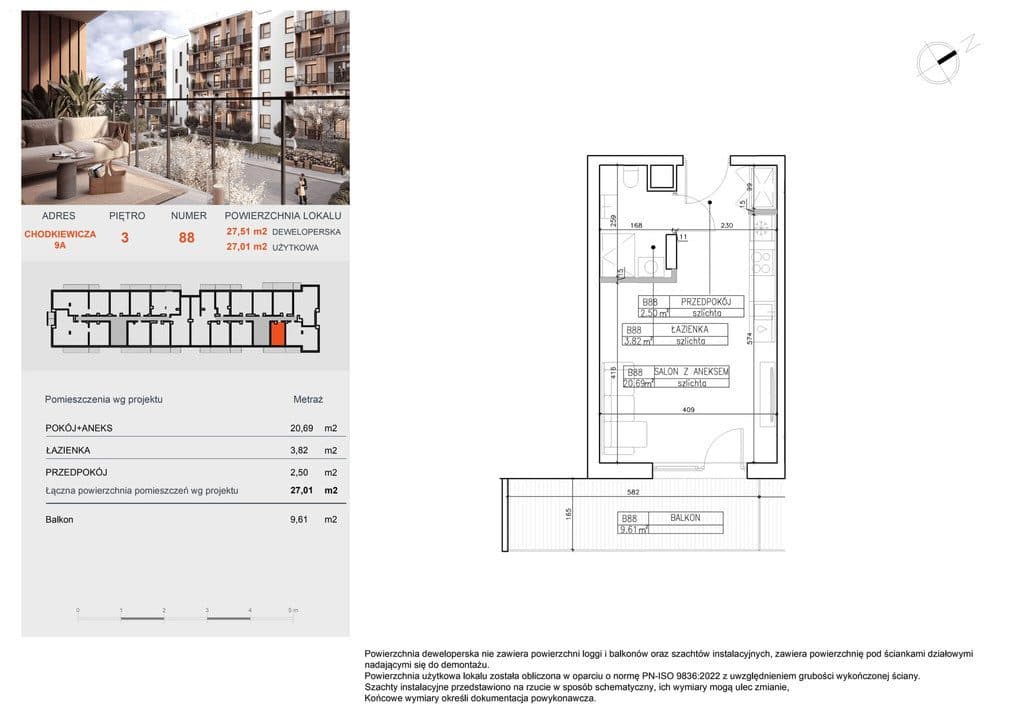 SYMFONIA | Kawalerka 27m2 + taras 10m2 | 0% PCC - zdjęcie 2