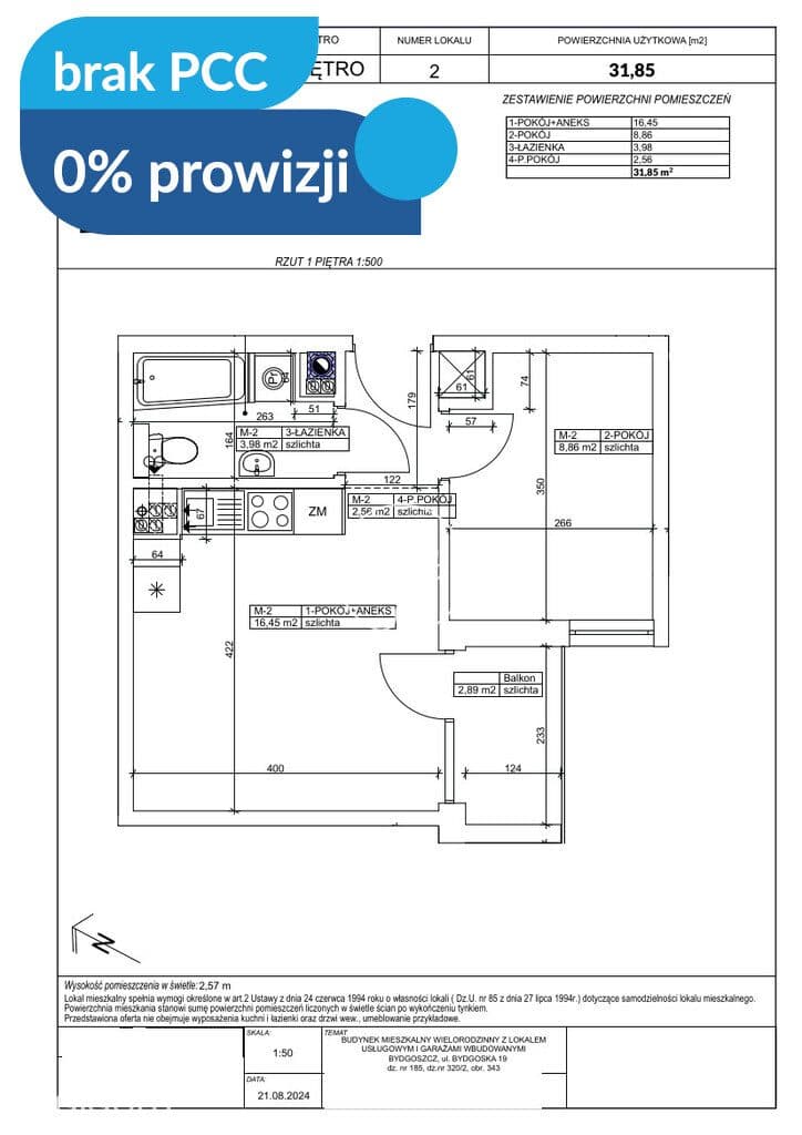 Bydgoska, Fordon, gotowe, deweloperskie-0%PROWIZJI