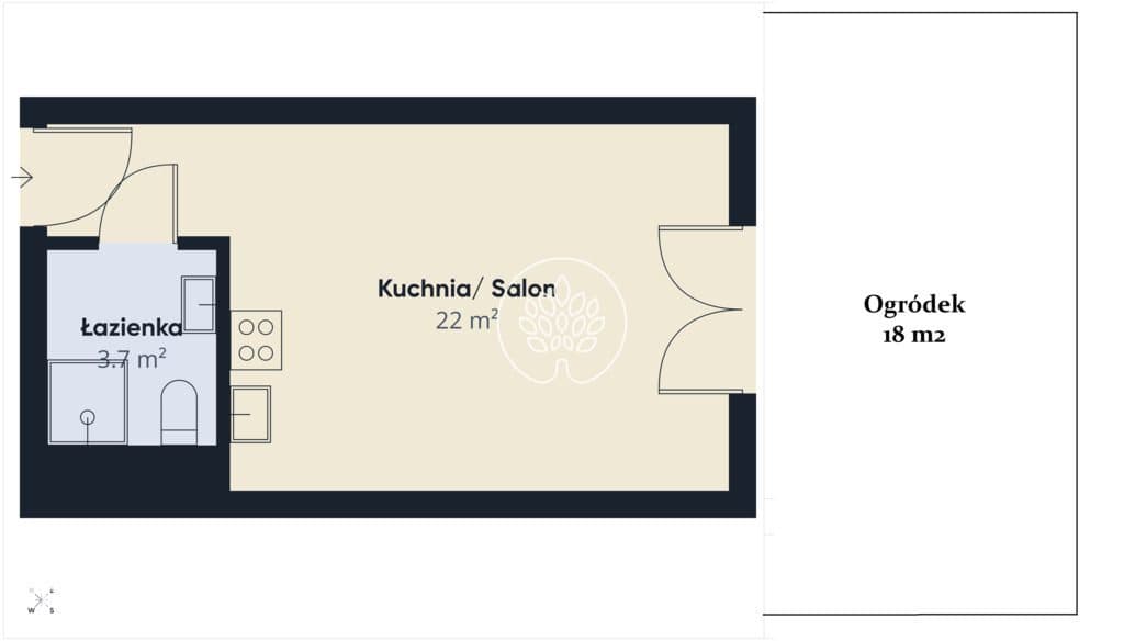 Nowoczesne Studio z Ogródkiem–Apartamenty Enklawa - zdjęcie 2