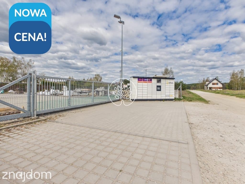 Widoczna działka | paczkomat –