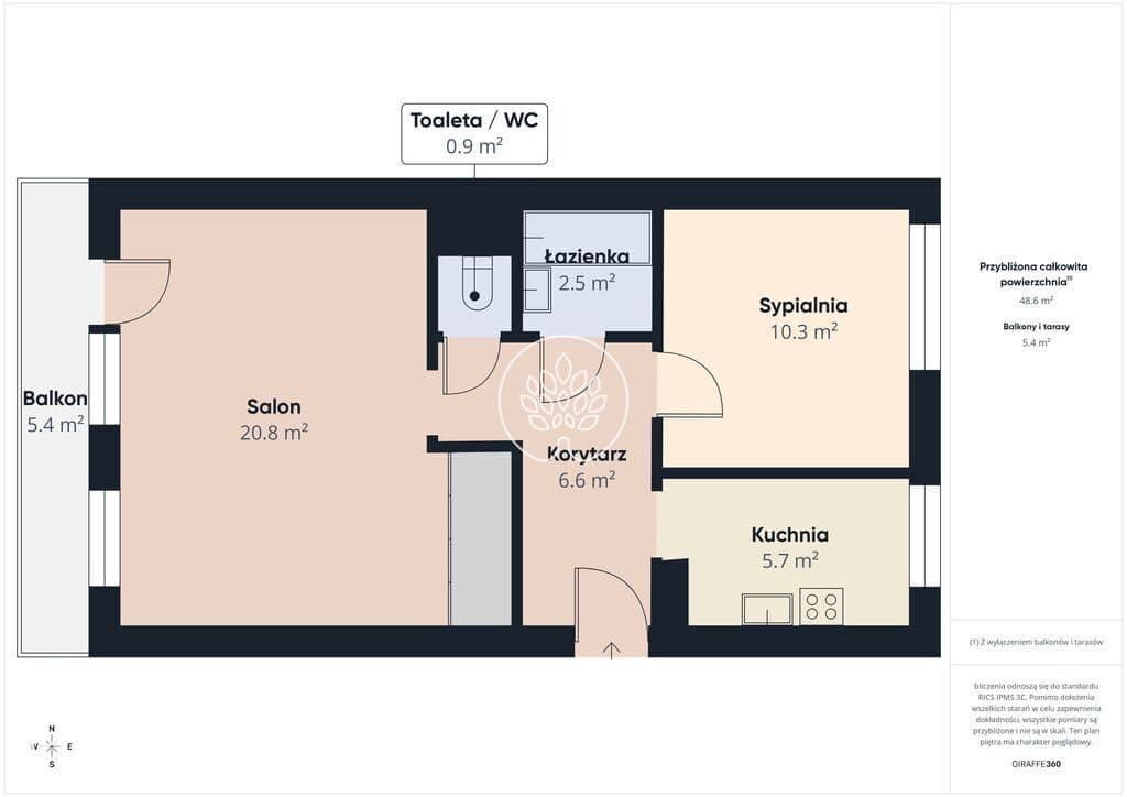 2 pokoje Fordon - 2 piętro, loggia - zdjęcie 17