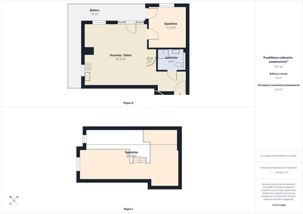 Wyjątkowe 78 m² z antresolą, tarasem i garażem - zdjęcie 14