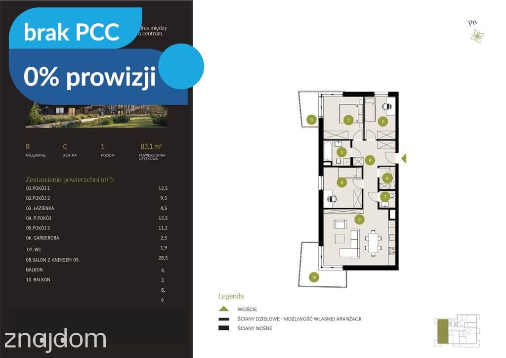 Kameralne Czyżkówko- 0% PROWIZJI