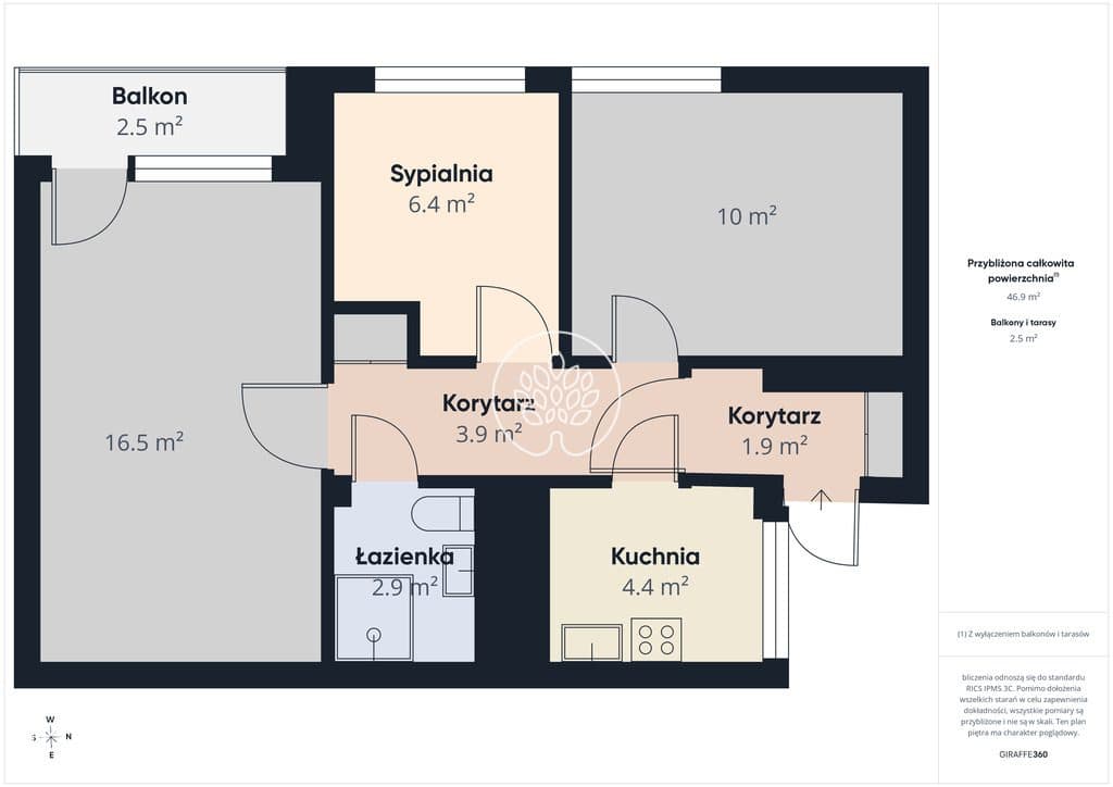 REZERWACJA 3 pokoje 48 m²  – Powstańców Wlkp - zdjęcie 13