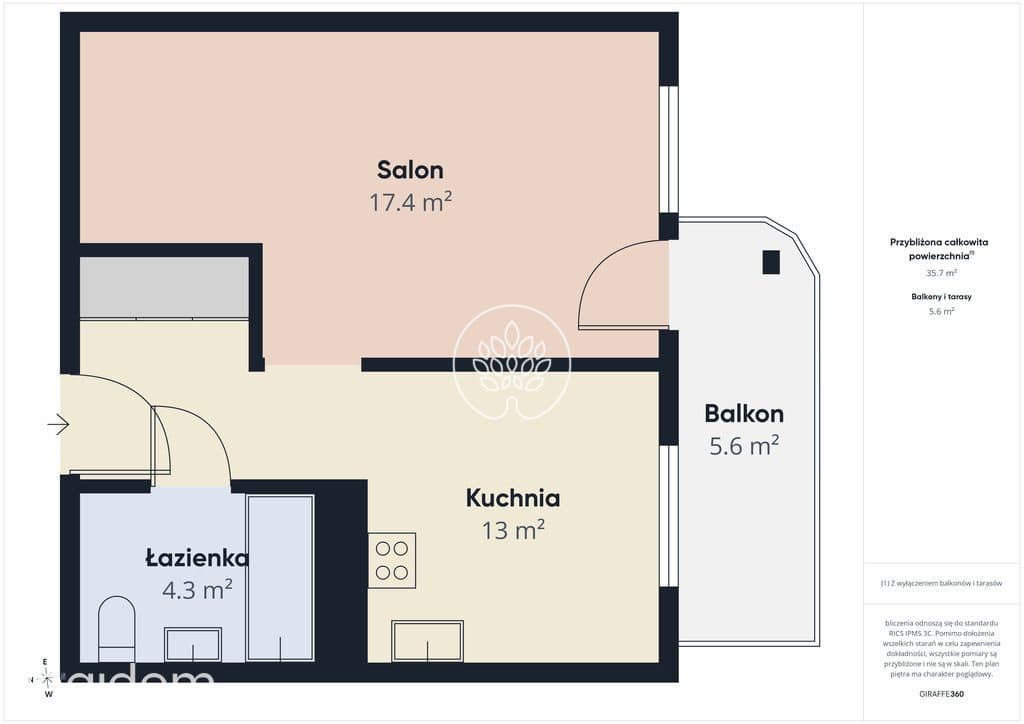 Kawalerka 37,3m² z potencjałem na 2 pokoje 6planet - zdjęcie 11