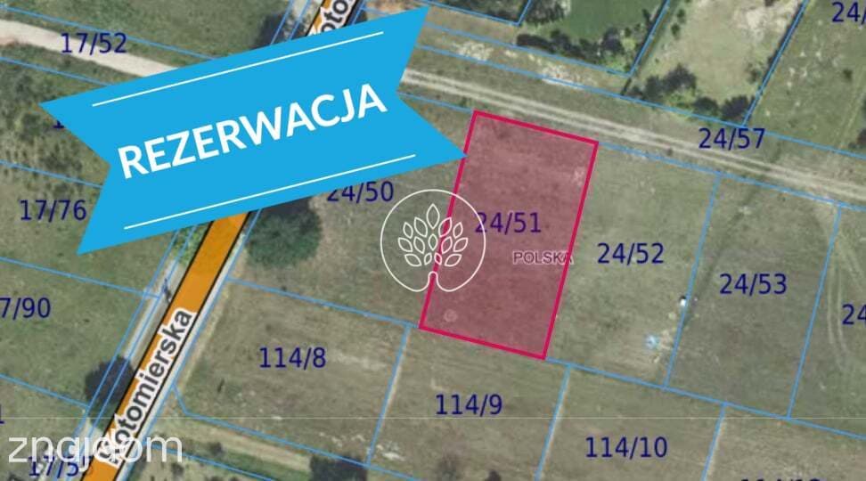 Działka 1099 m² warunki zabudowy – Nekla Dobrcz