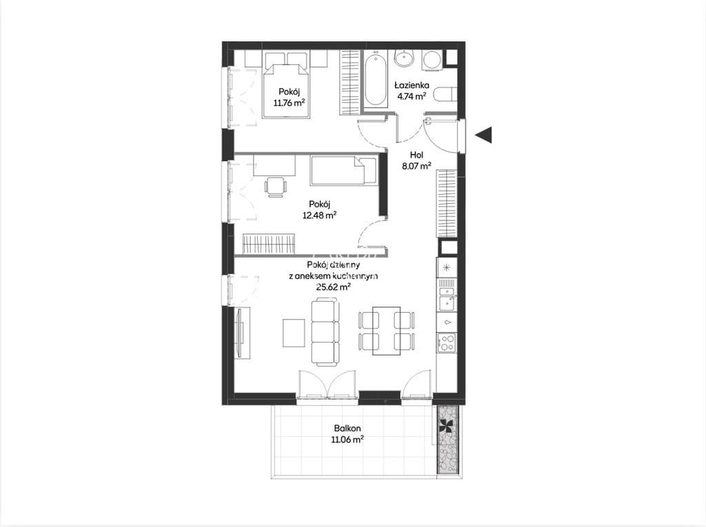 3 pokoje | Oddane do użytku | Duży balkon - zdjęcie 9