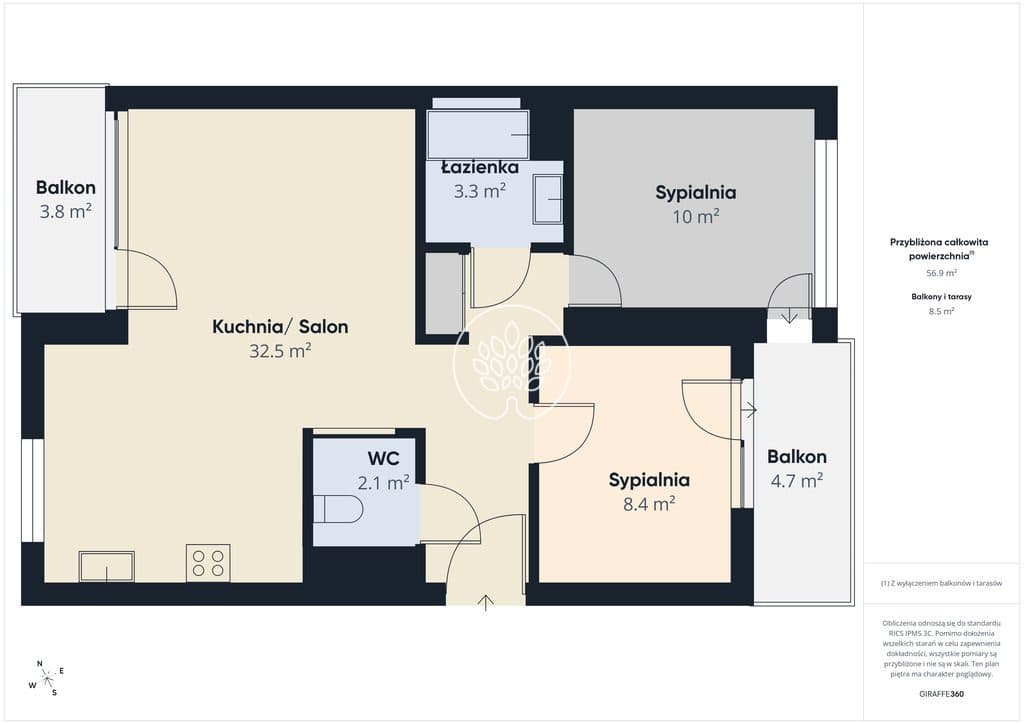 3 pokoje / Blisko PKP Choszczówka / Dwa balkony - zdjęcie 17