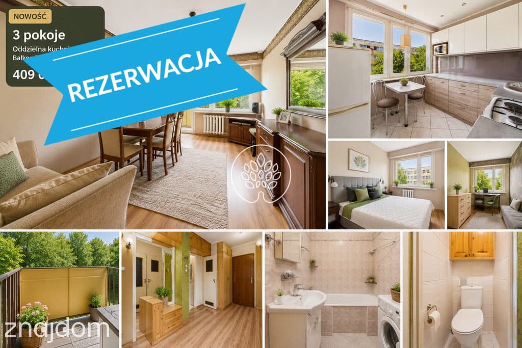 3 pokoje | Balkon | Osobna kuchnia |