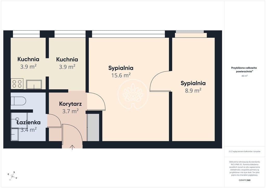 Rubinkowo, dwa pokoje 40m2 - zdjęcie 10