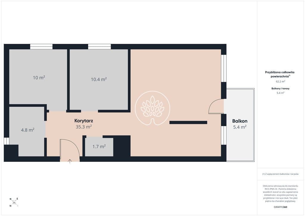 Osiedle Winnica | 3 pokoje | 63,72 m² | Balkon - zdjęcie 14