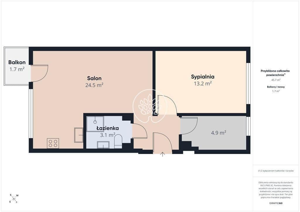 Szwedzka, 3 pokoje po generalnym remoncie, balkon - zdjęcie 19