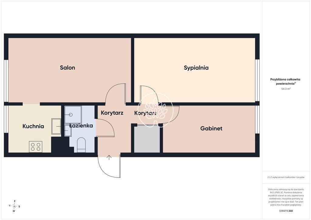 3 pokoje + garderoba | 54 m² | Herberta - zdjęcie 12