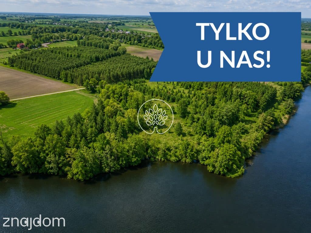 Działka z WZ i 225m linią brzegową jeziora! TOP