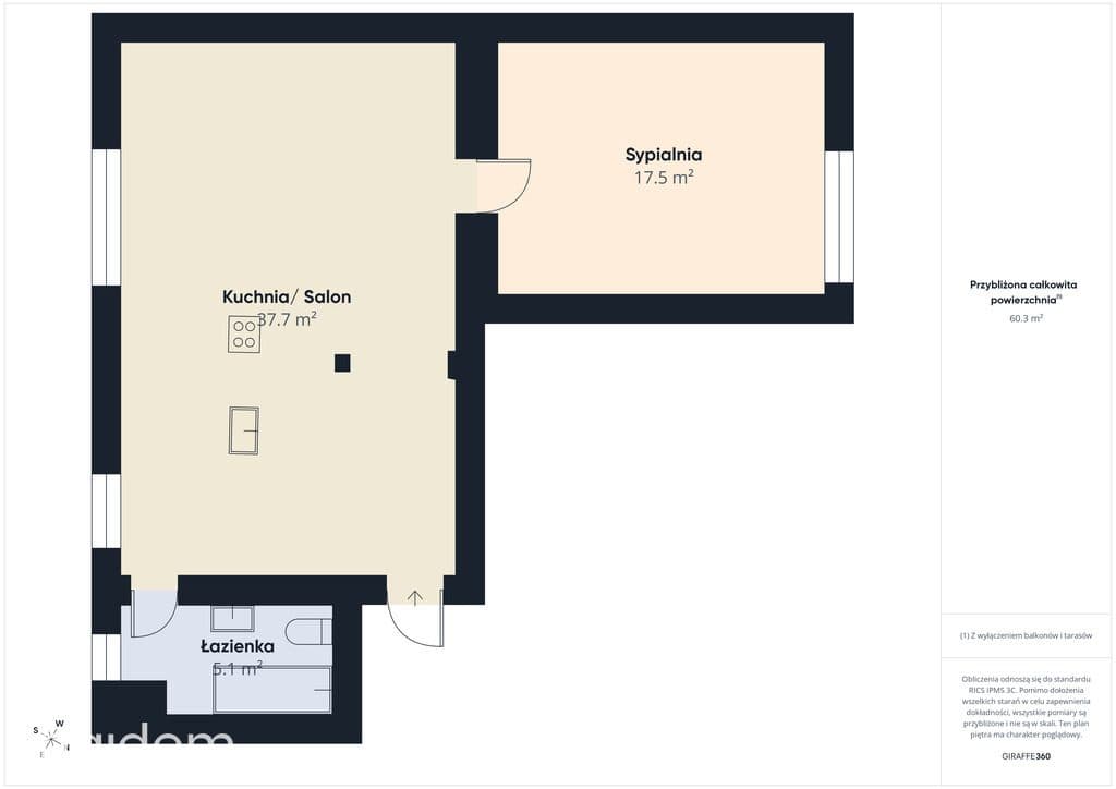 61m² parter dwustronne po remoncie - zdjęcie 9