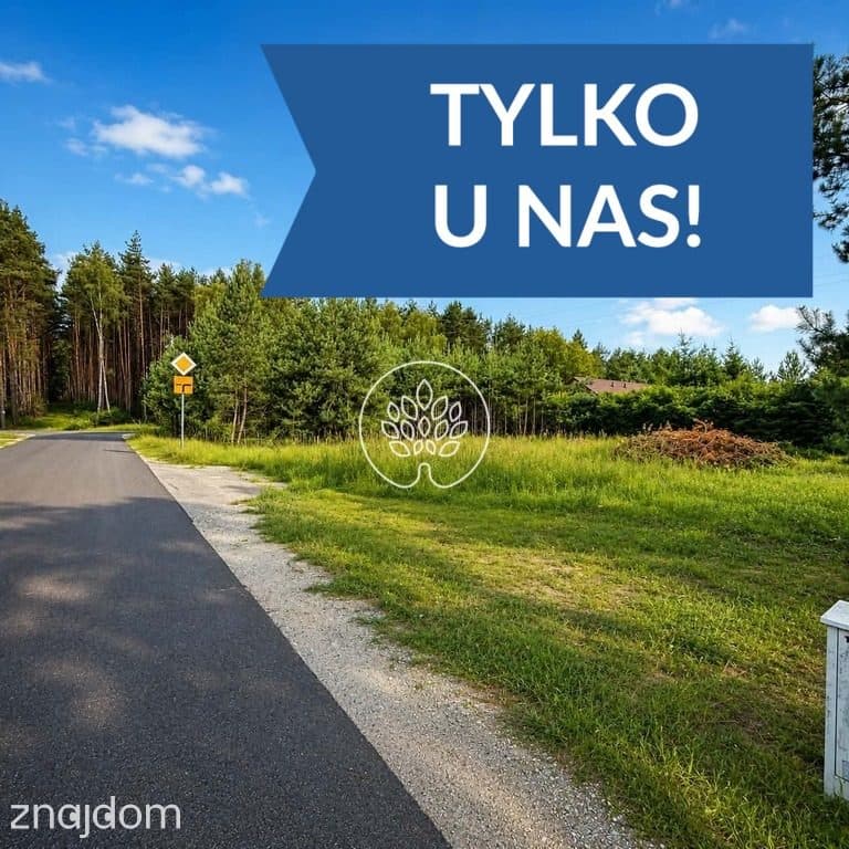 Działka rekreacyjna 1069 m², 600 m do jeziora, las