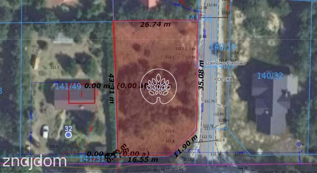 Działka rekreacyjna 1069 m², 600 m do jeziora, las - zdjęcie 4