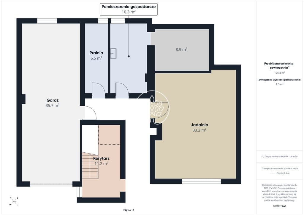 BLIŹNIAK Z POTENCJAŁEM | 390 m²|Garaż|1500m2 - zdjęcie 16