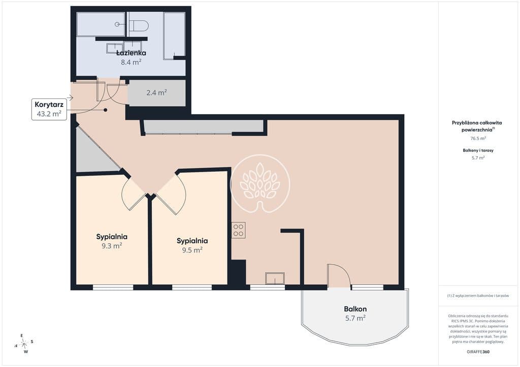 Apartament 78 m² | 3 pokoje | Słoneczne Tarasy - zdjęcie 14