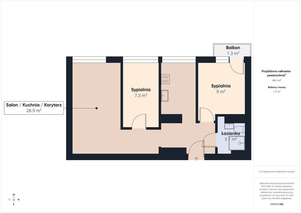 3pok/do zamieszkania/obok TOR TOR/ balkon/47,8m2 - zdjęcie 20