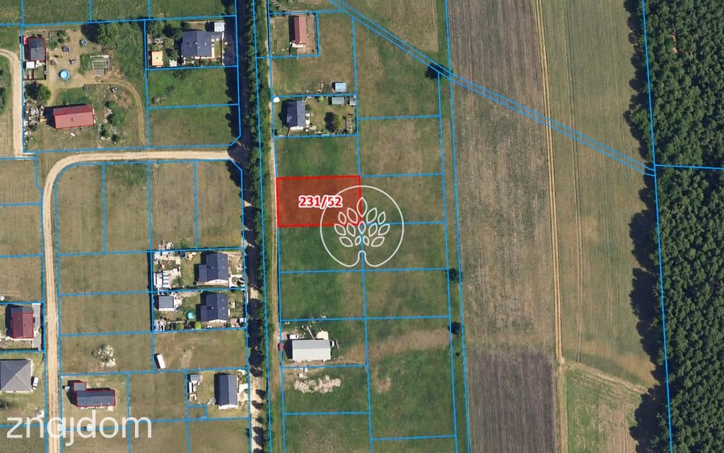 Działka budowlana 1108 m² – Kruszyn Krajeński