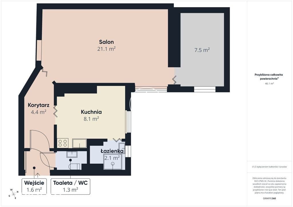 Dwa pokoje w centrum miasta - zdjęcie 8